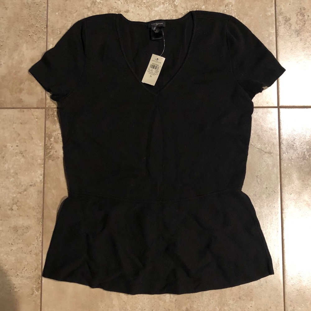 NWT Ann Taylor peplum top
